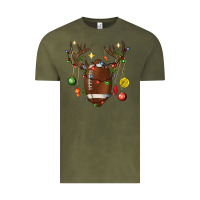 Vintage Olive American Football Horn Christmas Vintage Tee - BundleAndBundleShop