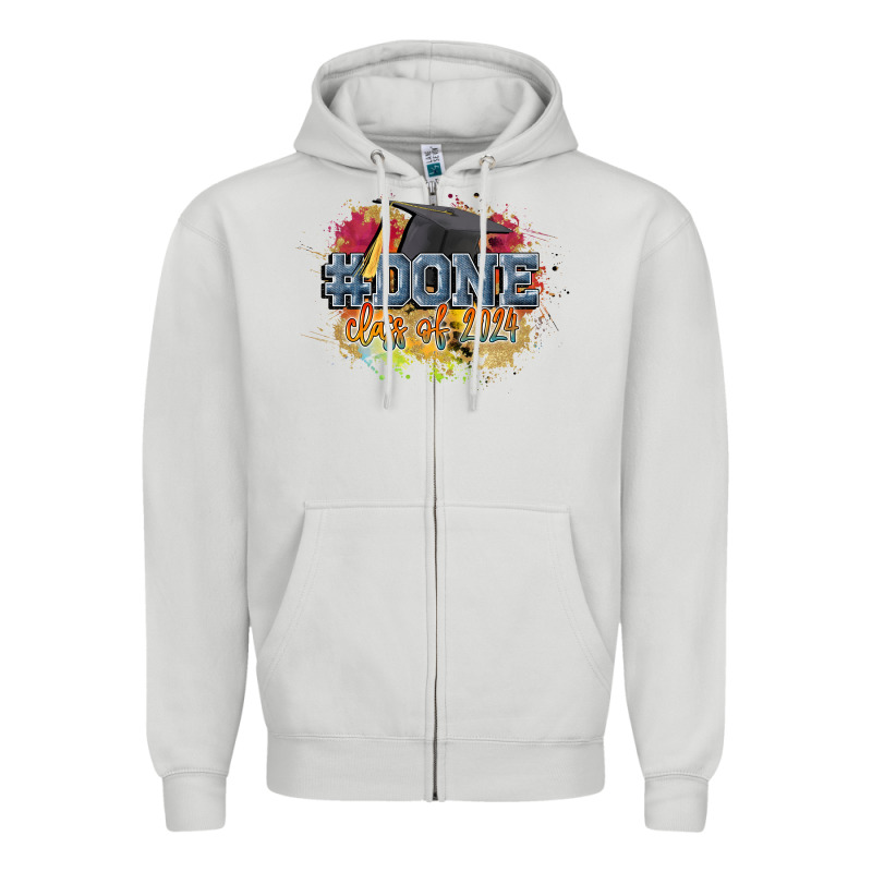#done Class Of 2024 Zipper Hoodie by CowGirlArtShop | Teevron