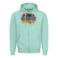 Seafoam #done class of 2024 Zipper Hoodie - CowGirlArtShop