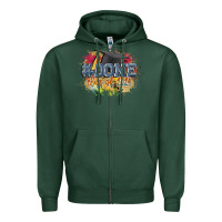 Sports Green #done class of 2024 Zipper Hoodie - CowGirlArtShop