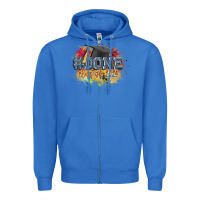 True Royal #done class of 2024 Zipper Hoodie - CowGirlArtShop