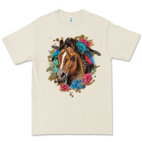 Bone quarter horse floral Premium Tee - LillyAllenDesigns