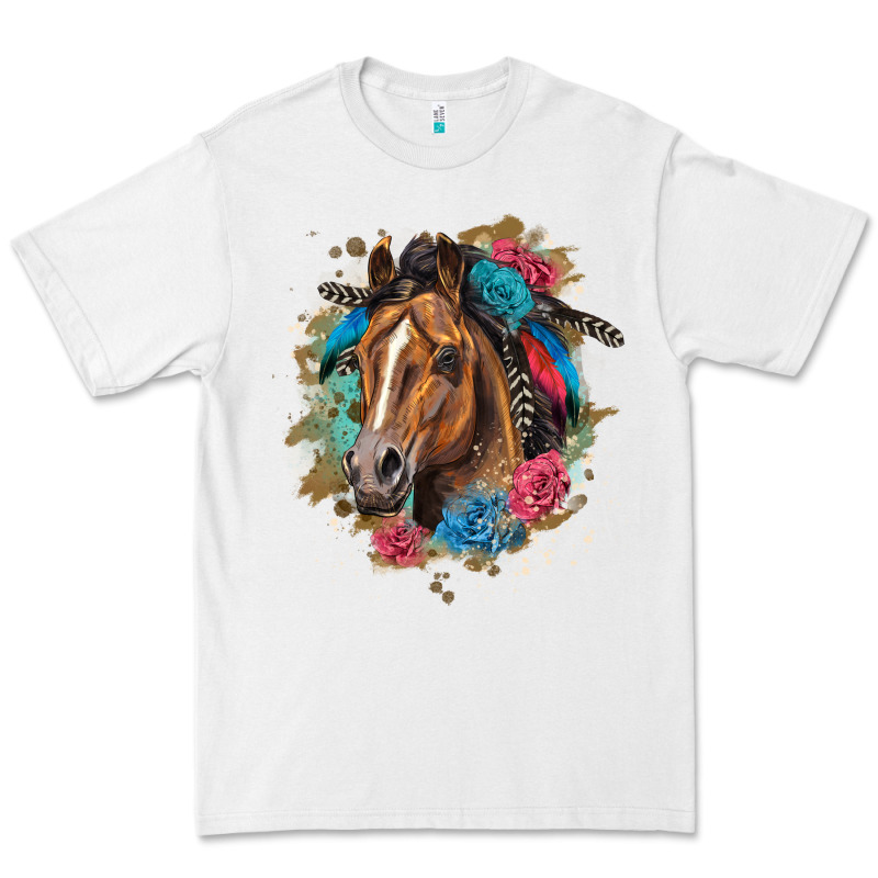 Quarter Horse Floral Premium Tee by LillyAllenDesigns | Teevron