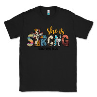 Black she i̇s strong proverbs 31 25 Classic Tee - JahusDesignShop