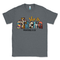Charcoal Heather she i̇s strong proverbs 31 25 Classic Tee - JahusDesignShop