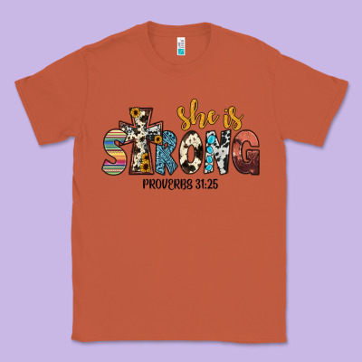 She İs Strong Proverbs 31 25 Classic Tee Designed By Jahusdesignshop