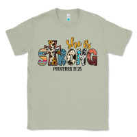 Matcha she i̇s strong proverbs 31 25 Classic Tee - JahusDesignShop