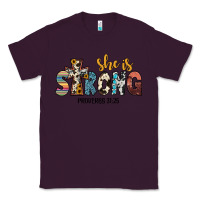 Plum she i̇s strong proverbs 31 25 Classic Tee - JahusDesignShop