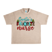 French Oak santa s favorite nurse Urban Heavy Tee - JahusDesignShop