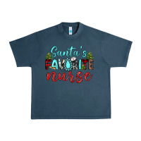 Midnight Navy santa s favorite nurse Urban Heavy Tee - JahusDesignShop