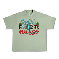 Oil Green santa s favorite nurse Urban Heavy Tee - JahusDesignShop