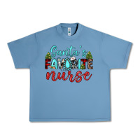 Pebble Blue santa s favorite nurse Urban Heavy Tee - JahusDesignShop
