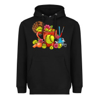 Black Softball Coffee Mug Heavyweight Hoodie - FaDigitalArtStudio