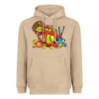 Mushroom Softball Coffee Mug Heavyweight Hoodie - FaDigitalArtStudio