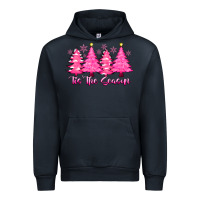 Navy Tis the Season Pink Trees Urban Hoodie - CowhideDigitalArt
