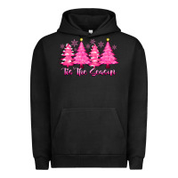 Pigment Black Tis the Season Pink Trees Urban Hoodie - CowhideDigitalArt