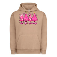 Pigment Burro Tis the Season Pink Trees Urban Hoodie - CowhideDigitalArt
