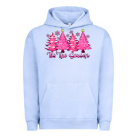 Pigment Grape Ice Tis the Season Pink Trees Urban Hoodie - CowhideDigitalArt