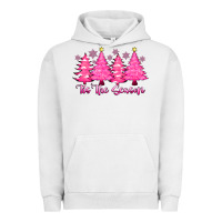 Pigment Lunar Rock Tis the Season Pink Trees Urban Hoodie - CowhideDigitalArt
