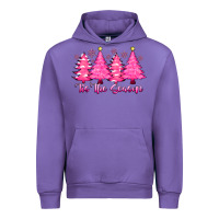 Tulip Tis the Season Pink Trees Urban Hoodie - CowhideDigitalArt
