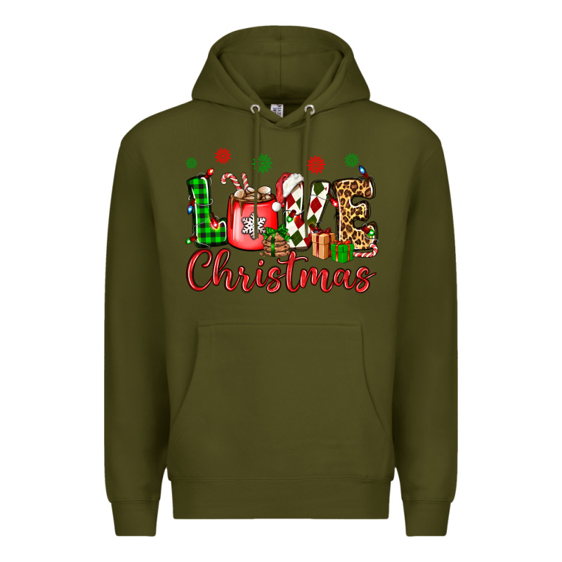 Love Christmas Premium Hoodie by OliviaCreatesArt | Teevron