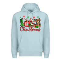 Blue Mist love christmas Premium Hoodie - OliviaCreatesArt