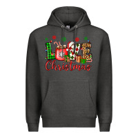 Charcoal Heather love christmas Premium Hoodie - OliviaCreatesArt