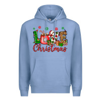 Colony Blue love christmas Premium Hoodie - OliviaCreatesArt