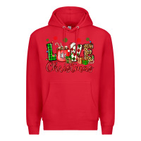 Red love christmas Premium Hoodie - OliviaCreatesArt