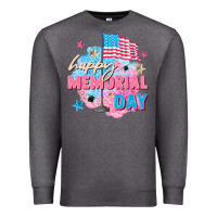 Charcoal Heather Happy Memorial Day Premium Sweatshirt - FaDigitalArtStudio