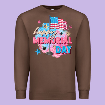 Happy Memorial Day Premium Sweatshirt Designed By Fadigitalartstudio