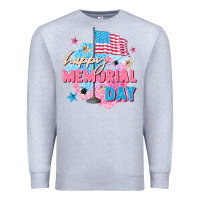 Heather Grey Happy Memorial Day Premium Sweatshirt - FaDigitalArtStudio