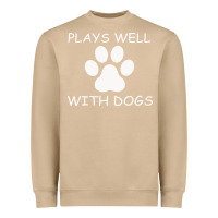 Mushroom Plays Well With Dogs Heavyweight Sweatshirt - Bettercallsaul
