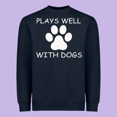 Plays Well With Dogs Heavyweight Sweatshirt Designed By Bettercallsaul