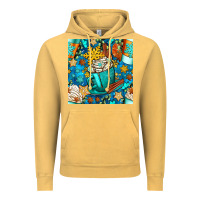 Vintage Mustard winter coffee cups and snow with plaid seamless pattern bbs Vintage Hoodie - BundleAndBundleShop