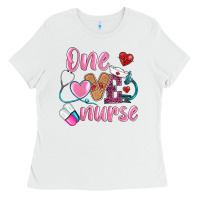 White one loved nurse Ladies Tee - BarkalooDesign