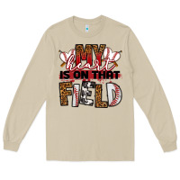 Mushroom my heart is on that field baseball Long Sleeve Tee - RanaPortraitStore