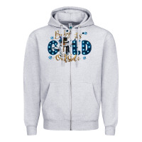 Heather Grey baby its cold outside Zipper Hoodie - CowGirlArtShop