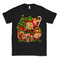 Black Christmas Elf Truck Classic Tee - BundleAndBundleShop