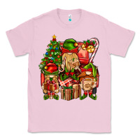 Bubblegum Pink Christmas Elf Truck Classic Tee - BundleAndBundleShop