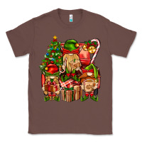 Chestnut Christmas Elf Truck Classic Tee - BundleAndBundleShop