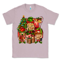 Lilac Christmas Elf Truck Classic Tee - BundleAndBundleShop