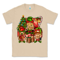 Mushroom Christmas Elf Truck Classic Tee - BundleAndBundleShop