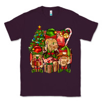 Plum Christmas Elf Truck Classic Tee - BundleAndBundleShop