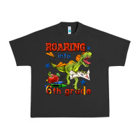 Pigment Black roaring into 6th grade Urban Heavy Tee - BundleAndBundleShop