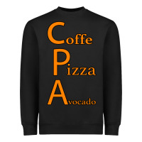 Black coffe pizza avocado Heavyweight Sweatshirt - Bettercallsaul