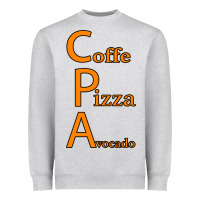 Coffe Pizza Avocado Heavyweight Sweatshirt | Teevron