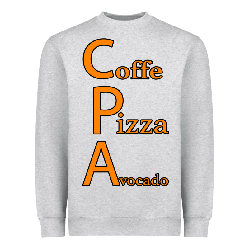 Coffe Pizza Avocado Heavyweight Sweatshirt by Bettercallsaul | Teevron