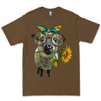 Cacao cute hempshire sheep with eyeglasses Premium Tee - LillyAllenDesigns