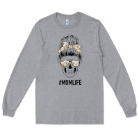 Heather Grey Daisy Mom Skull Long Sleeve Tee - Bettercallsaul